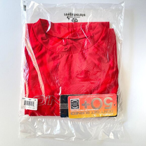 O'Neill Basic UPF 50+ Skins NEW S M Short Sleeve Surf Swim Rash Guard Sun Shirt - Picture 12 of 16